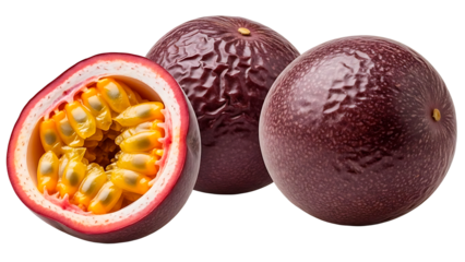 ia generated. Passion fruit isolated on a white background