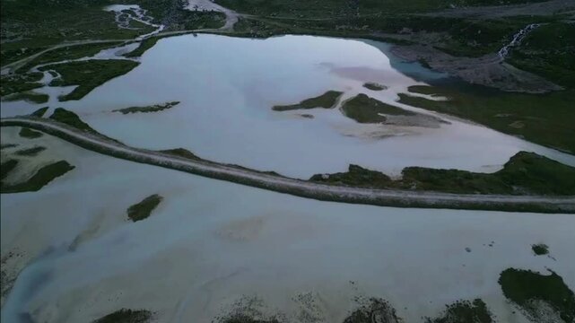 Moiry Glacier Sunrise Close Descent Reveal Lake