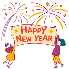 Vector of Happy New Year card