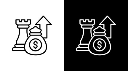 Investment Strategy With Icon Set Design