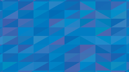 Seamless Blue Geometric Polygonal Pattern Background with Repeating Triangles Texture
