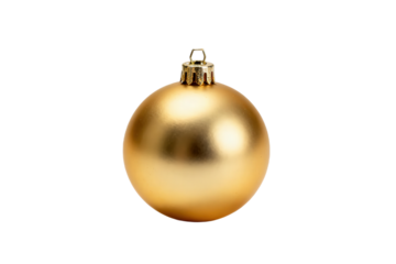 Golden shiny Christmas ornament for festive decoration