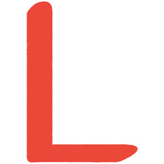 Red letter l