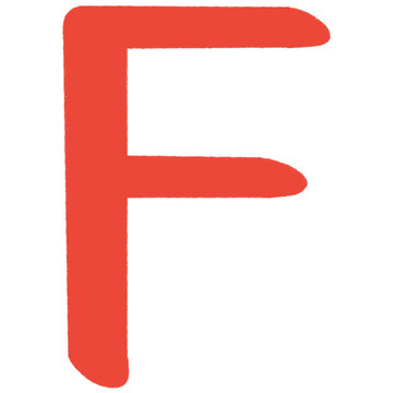 red letter f