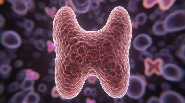 Detailed 3D Animation of the Human Thyroid Gland in a Microscopic Environment Showing Hormonal Activity and Cellular Interaction for Medical Education