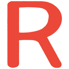 Red letter R