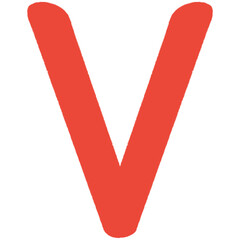 Red letter v