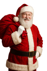 santa claus with a bag