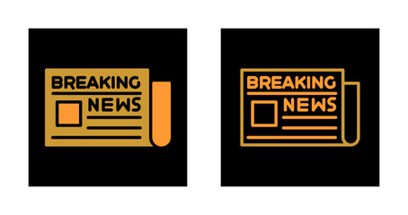 Breaking News Icon Design