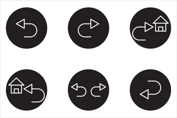 Arrow icon set collection. Arrow icons. Back arrow vector collection. Arrows. Cursors. Modern simple arrows. Editable vector illustrations.