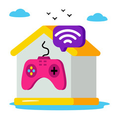 Modern design icon of game house © Rabiya
