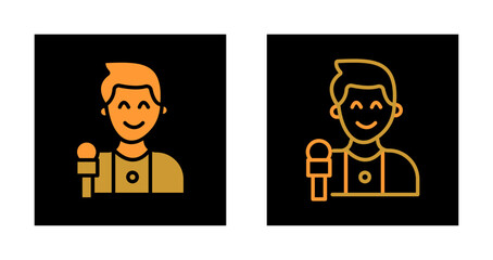 News Correspondent Icon Design