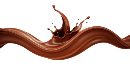 Swirling Brown Waves of Liquid Delight in a Culinary Setting