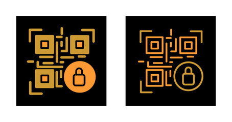 QR Code Encryption Icon Design