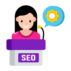 A unique design illustration of Seo seminar 