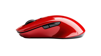 Wireless mouse on transparent background