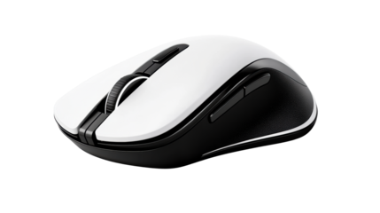 Wireless mouse on transparent background