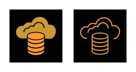 Cloud Database Icon Design