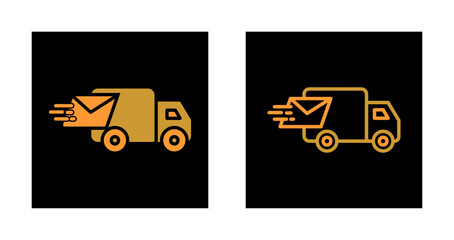 Mail Truck Icon Design