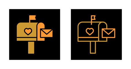 Mailbox with Mail Icon Design