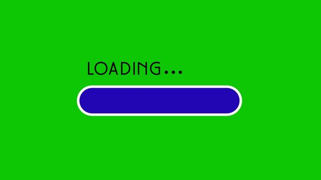 Green Screen Loading Bar Animation &ndash; Modern Progress Indicator Overlay