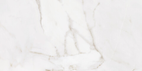 White marble with beige veins. Calacata Italian stone, texture for ceramic tiles, carpet design.