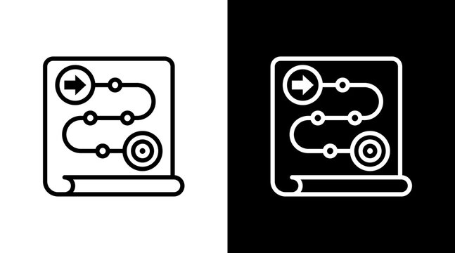 Project Roadmap With Icon Set Design