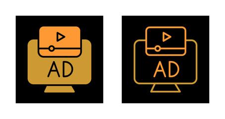 Video Ad Icon Design