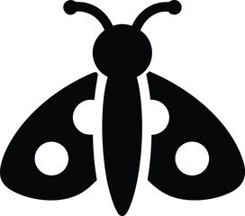 caterpillar icon Black silhouette vector illustration on transparent background