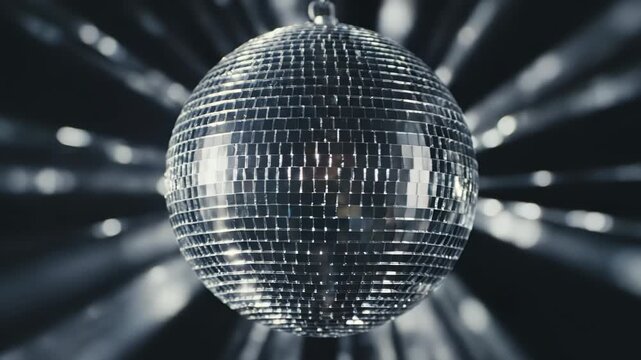 Disco ball with reflections