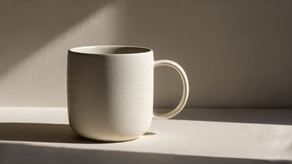 Obraz premium Minimalist Mug in Sunlight