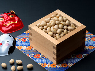 節分の豆まきのイメージ
