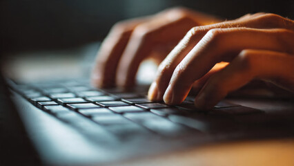 Typing on Laptop Keyboard