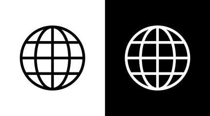 Globe With Icon Set Design