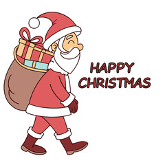 santa claus with gifts