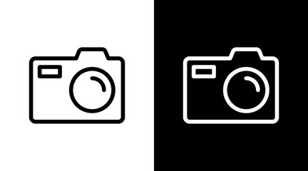 Camera With Icon Set Design