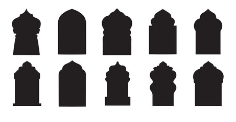 islamic mosque silhouette designs for architecture and © Zolv