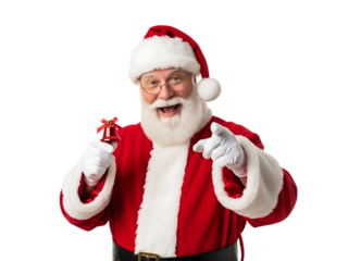 christmas santa claus with transparent background 