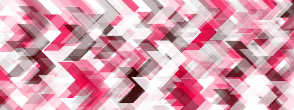 Pink and white background with many triangles