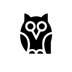 owl on white background