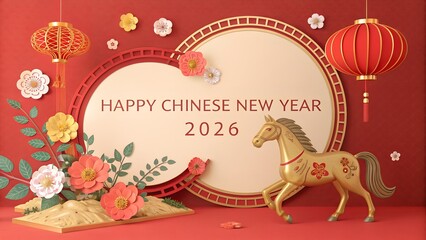 CHINESE NEW YEAR BACKGROUND DESIGN