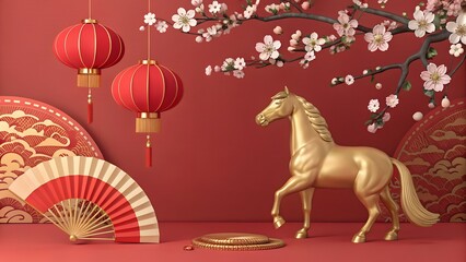 CHINESE NEW YEAR BACKGROUND DESIGN
