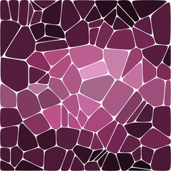 Fototapeta premium Purple background in polygonal style. Mosaic. Pebbles. Vector background. eps 10