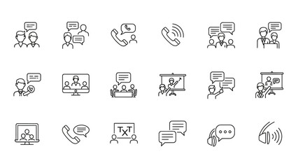 A collection of vector icons and symbols for web design, including business, travel, media, money, and computer themes