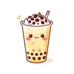 Cute Drink Cartoon Design Very Cool