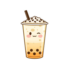 Cute Drink Cartoon Design Very Cool