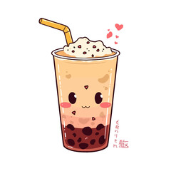 Cute Drink Cartoon Design Very Cool