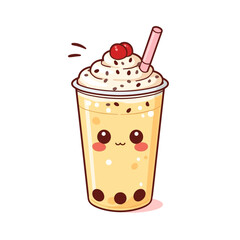 Cute Drink Cartoon Design Very Cool
