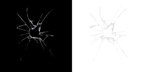 
Broken Crystal Glass Effect PNG