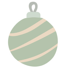 green christmas ball